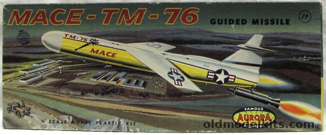 Aurora 1/48 Mace TM-76 Guided Missile, 130-79 plastic model kit